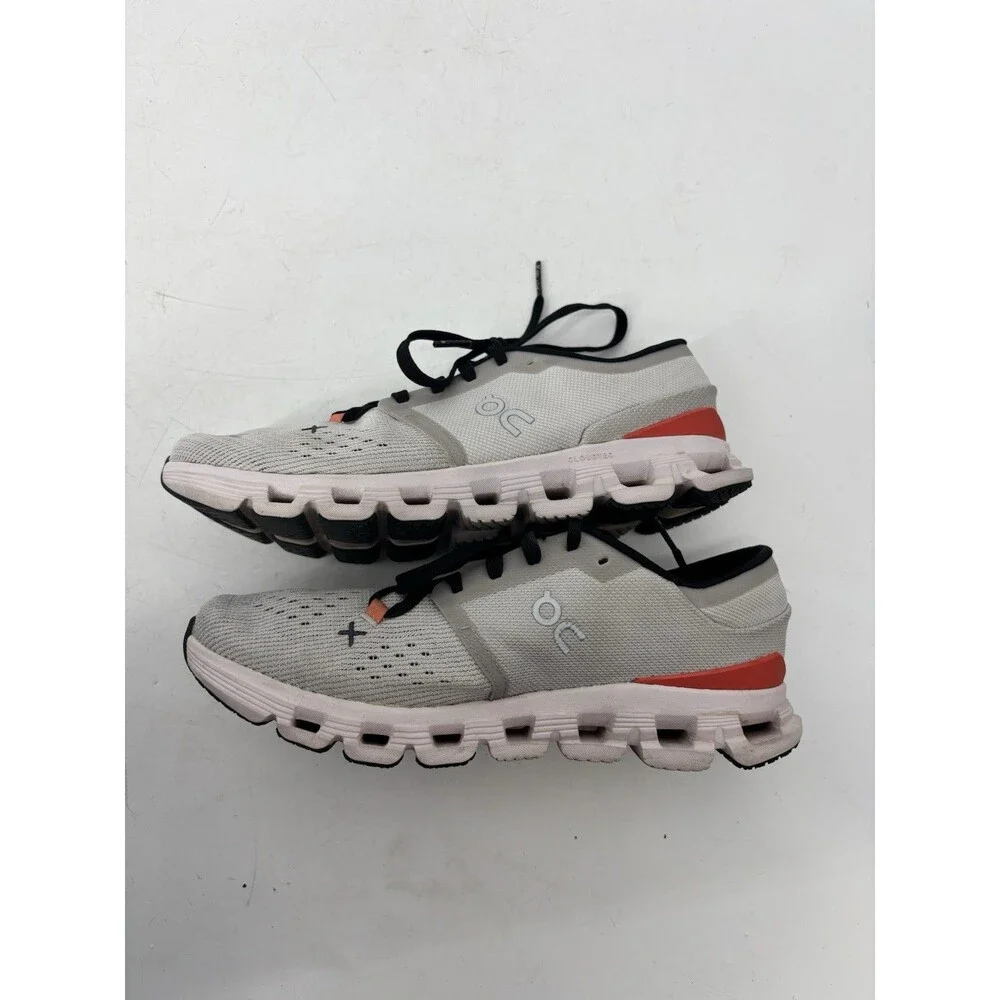 On Cloud X 4 Women’s 8.5 Silver Flame Running Training Shoes Sneakers EU 40